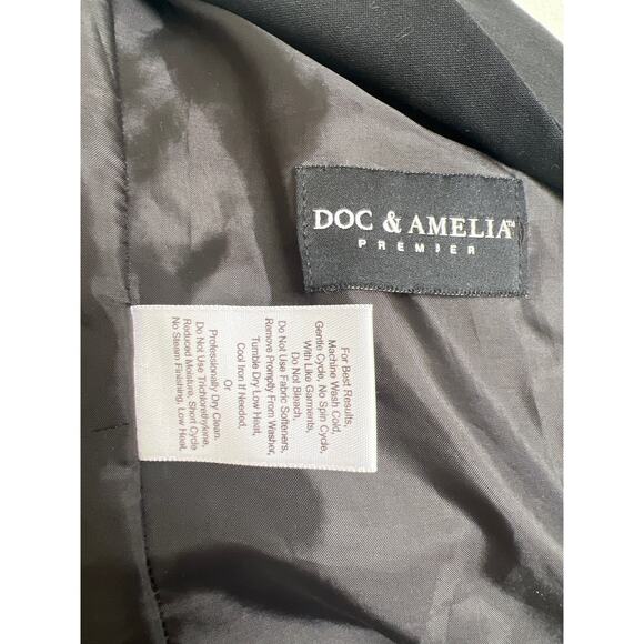 Doc & Amelia Single Breasted Premier Black Blazer Size 4 - Picture 7 of 10